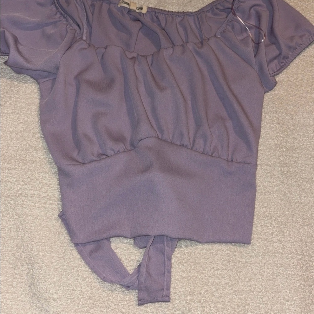 Lilac Off-Shoulder Women's Top